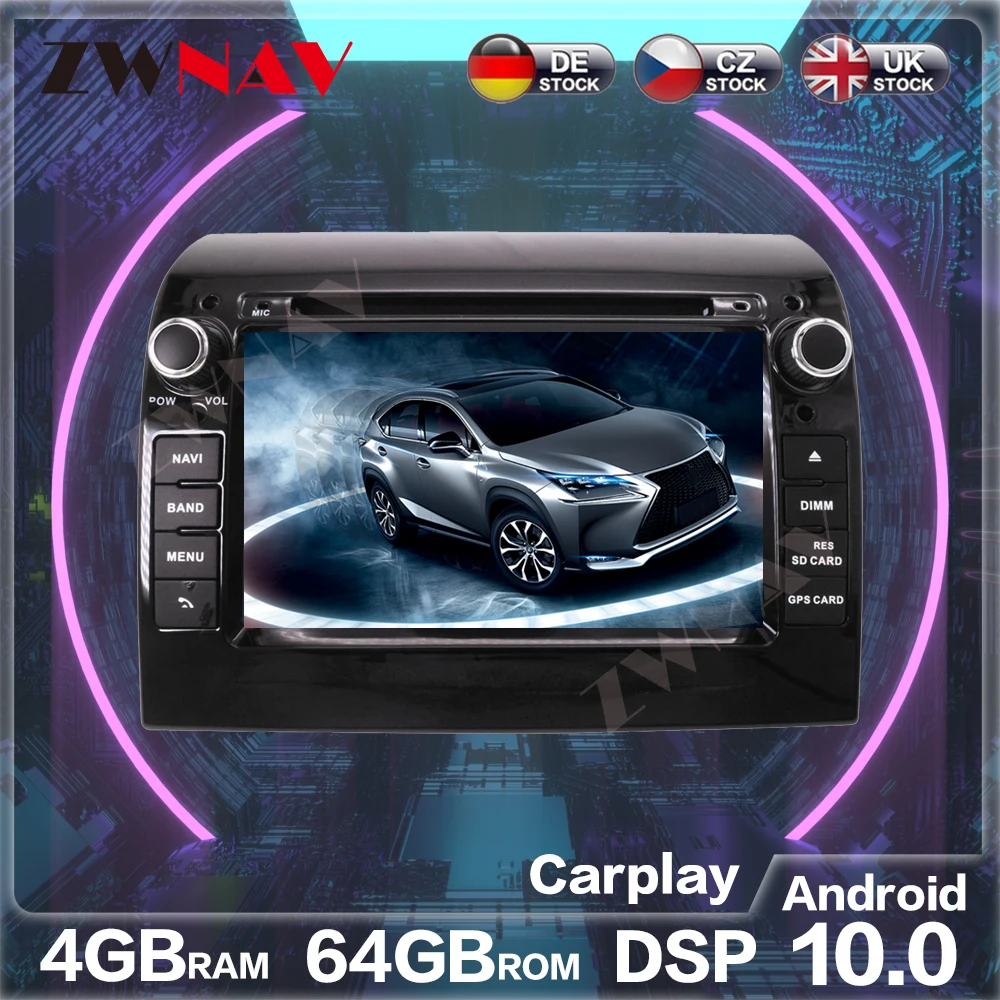 

Android 10.0 PX6 4+64GB car DVD player Built-in DSP Car multimedia Radio For Fiat Ducato 2006-2019 CITROEN Jumper GPS Navigation