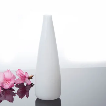 

1Pc Glass Vase Flower Vase Water Plant Vase Glass Vase for Water Plating (White)