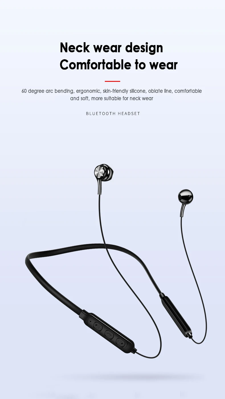 

New Bluetooth 5.0 Earphone G05 Magnetic Stereo Sports IPX7 Waterproof Wireless Headset with Mic for Andriod & iOS