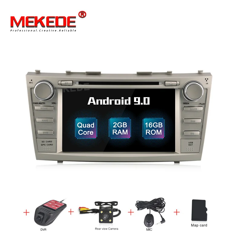DVD CAMERA DVR MEKEDE HD 2G+ 16G Android 9,0 AV выход автомобильный DVD мультимедиа для toyota camry 2007-2011 gps навигация радио плеер - Цвет: DVD CAMERA DVR