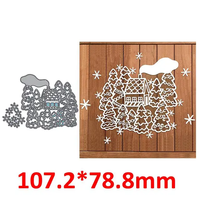 Astronaut Climber Couples Metal Cutting Dies Train Deer House Wedding Flowers Decor Silhouettes DIY Scrapbooking Craft Paper 7