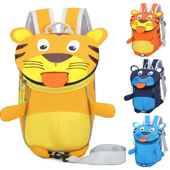 

2020 New Arrival Anti-lost Cute Tiger Children Backpacks Girl Boys Kids School Bags Kindergarten Cartoon Bag Toddler mochila