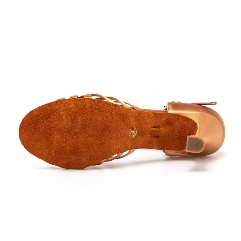 Women's Ballroom Latin Salsa Dance Shoes Handmade Sandals with Soft Suede Sole 6.5/7.5 CM Heel ALS013 women dance shoes