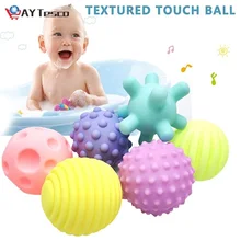 Ensemble de balles pour bébé, jouet pour développer les sens tactiles de bébé, balle à main, jouets d'entraînement pour bébé, boule douce de Massage sPpoprtoe 6 pièces/ensemble