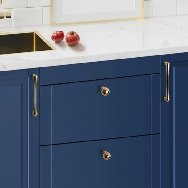 96mm Golden Furniture Handle Kitchen Cabinets Pulls Wardrobe simple modern Door round  Knob Hardware Parts  96mm Golden Furniture Handles Small Round Knob For Kitchen Cabinet Kitchen cabinet Handles,European Black Handles for Cabinet,Cupboard Knobs,128mm Pearl Black Handles