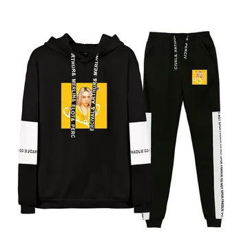 

New billie eilish hoodie sweatshirt ladies fashion hoodie sweatshirt + sweatpants suit 20120 spring and autumn casual pullover