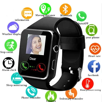 

X6 Smart Watch Waterproof Bluetooth Smart Watch Support SIM Card With Camera Phone Message Rminder Watches Men Women Smartwatch