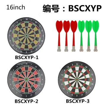 

16inch Magnetic Dart Board Indoor Plastic Dart Game Staple-free Bullseye with Rotating Number Ring Adults Kids Inhouse Toy