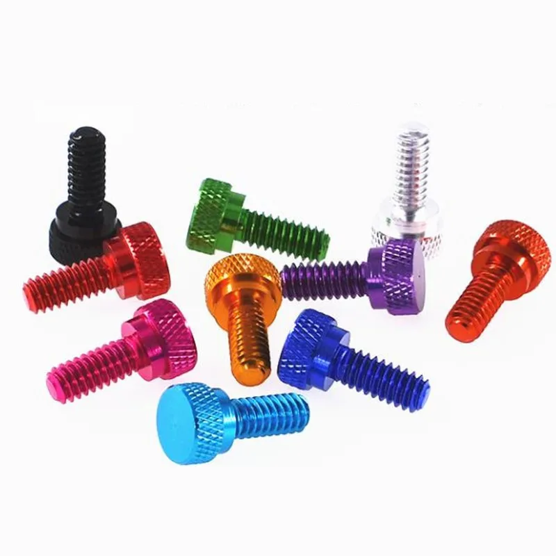 5 шт. 1/4-20 красочные накатанные ручные винты телескоп камера Quick Release Holding Шаг Винт алюминиевый сплав