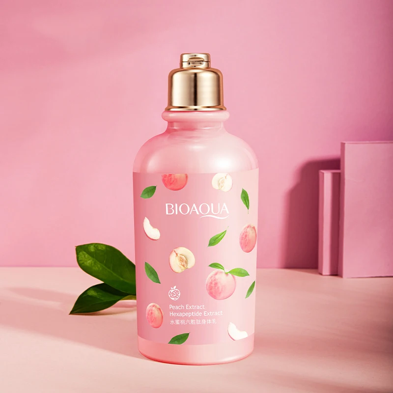 1PCS Peach Lactobacillus Body Lotion Brighten Skin Tone Moisturizing Nourishing Lasting Fragrance Whitening Body Care Cream 250g 2
