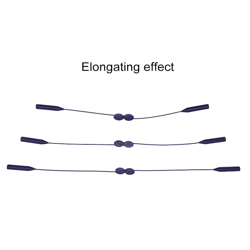 Открытый Спортивный регулируемый шнурок для очков очки противоскользящая силиконовая цепочка для очков ремешок держатель шейный ремешок очки для чтения веревка