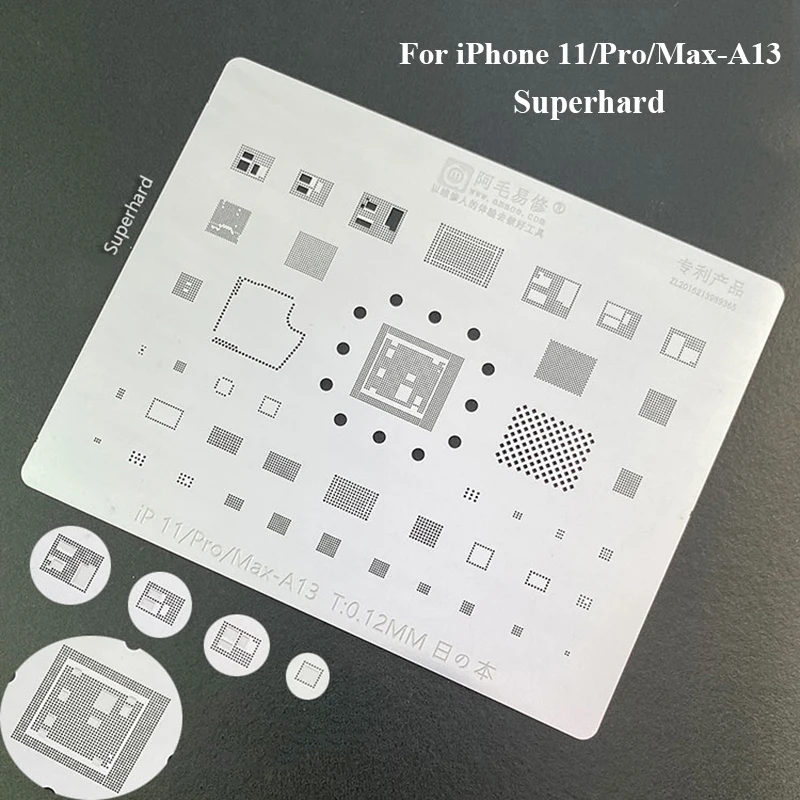 BGA трафарет для iPhone 11/Pro/Max A13 cpu IC чип посадки олова шаблон пайки сеть