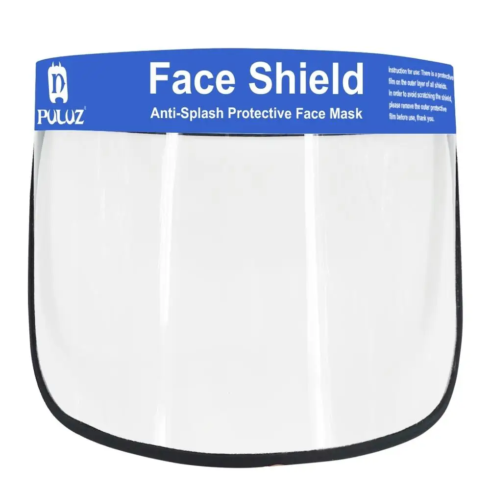 

100 PCS Puluz Anti-Saliva Splash Anti-Spitting Anti-Fog Anti-Oil Protective Face Shields Mask with Elastic Band