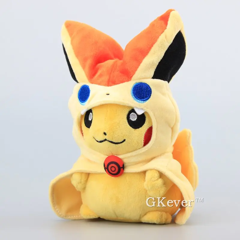 21 см Pikachu Косплей Victini Мягкие плюшевые игрушки кукла Peluche мультфильм аниме Eevee Gengar Mew Серия мягкие игрушки для женщин детский подарок
