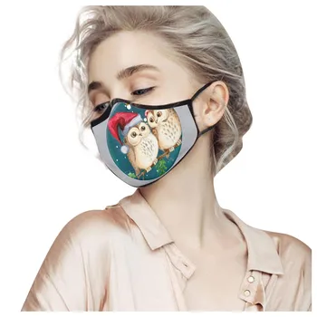 

Christmas Print Resue Breathable Multi-Purpose Face Cover Reuse Mask Facemask breathable maska cover Face Mouth Mask mascarillas