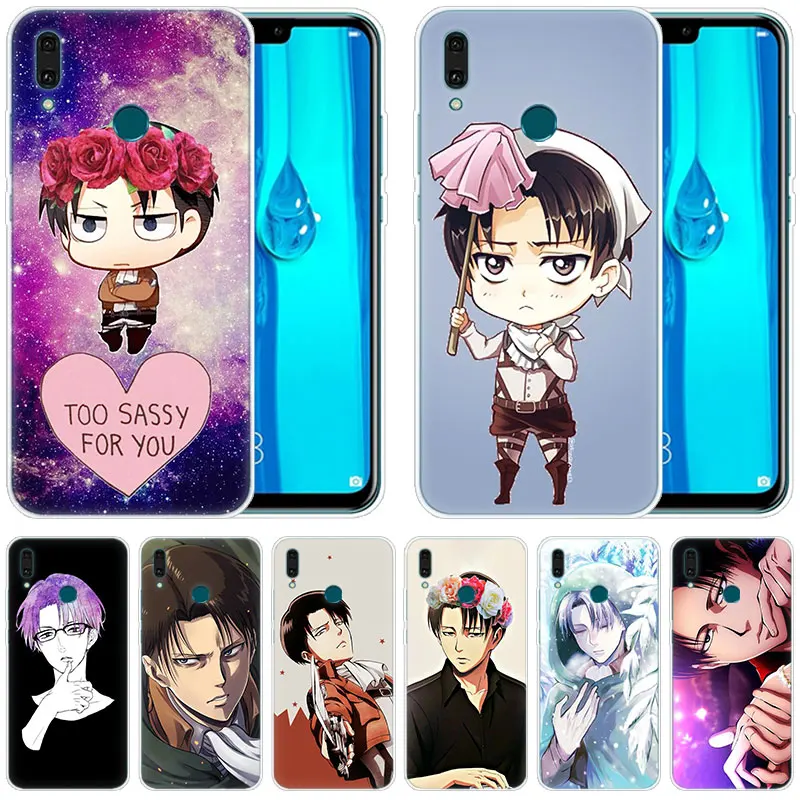 Мягкий чехол с аниме атака на Титанов Levi Ackerman для Huawei Mate 30 20 Lite 10 Pro Y5 Y6 Y7 2019 Y9 Prime 2018