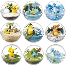 TAKARA TOMY аниме Чаризард Psyduck Squirtle Articuno Togepi Cubone прозрачный шар Покемон фигурка игрушки для детей