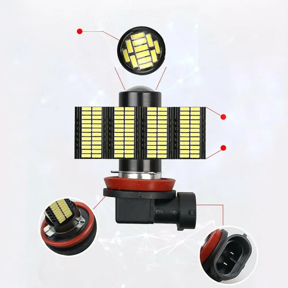 1 шт., новинка,, H11 светодиодный 5050 SMD автомобильный дневной противотуманный головной светильник, ксеноновая лампа белого цвета, Прямая поставка для bmw e87 e46 e39