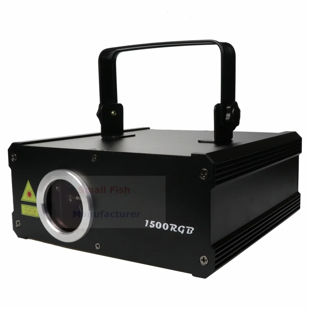 Сценический лазерный светильник ing 1,5 Вт RGB DMX 512 анимационный лазерный прожектор Профессиональный DJ диско сценический светильник ing Effect вечерние светильник музыка