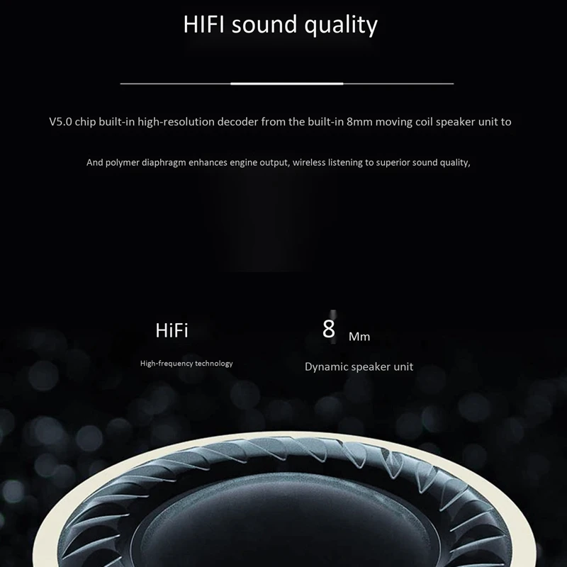 Bluetooth Headset TWS Wireless Bluetooth Earbuds Sports Waterproof Smart Noise Cancelling Headphones for Apple Android