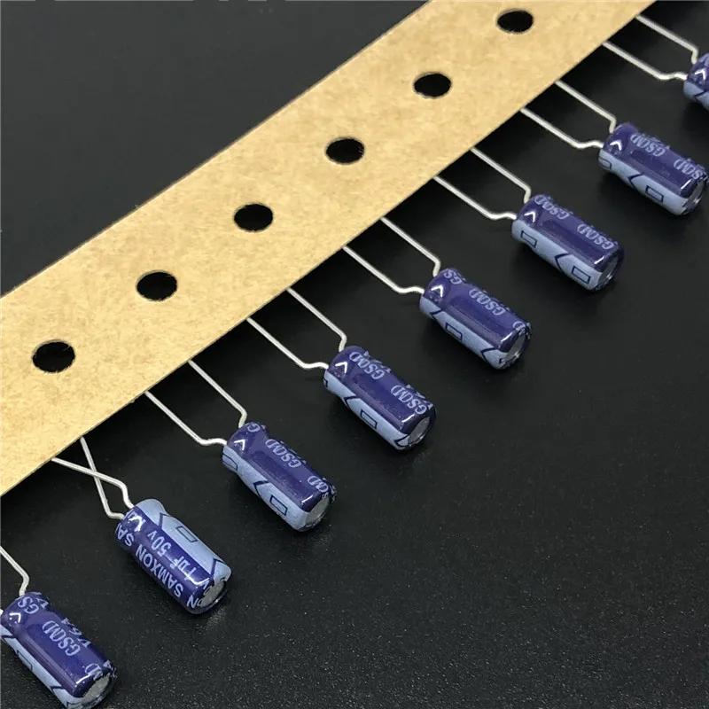 10 шт. 1 мкФ 50V SAMXON GS Series 5x11 мм Высококачественный 1uF Алюминиевый электролитический
