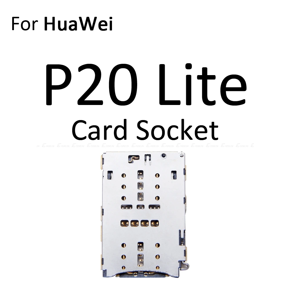 Micro SD sim-карта слот, разъем для лотка адаптер Коннектор кард-ридера для HuaWei P20 Pro Lite контейнер держатель запасные части