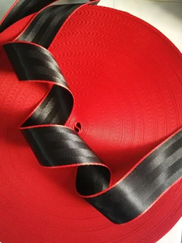 

Black-Red 3M-36M Car Seat Belt Webbing Universal Car Personalized Modification Seat Belt Webbing Car Accessories