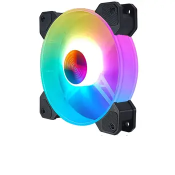 

6pc Adjust PC Computer Cooler RGB LED Fan 12V 6Pin 120mm Cooling Fan Cooler Cooling Computer Fans With Controller