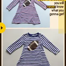 Детское платье для игры в футбол, одежда для девочек, бейсбольное платье в полоску для девочек, детское платье для игры в мяч, осеннее платье для девочек