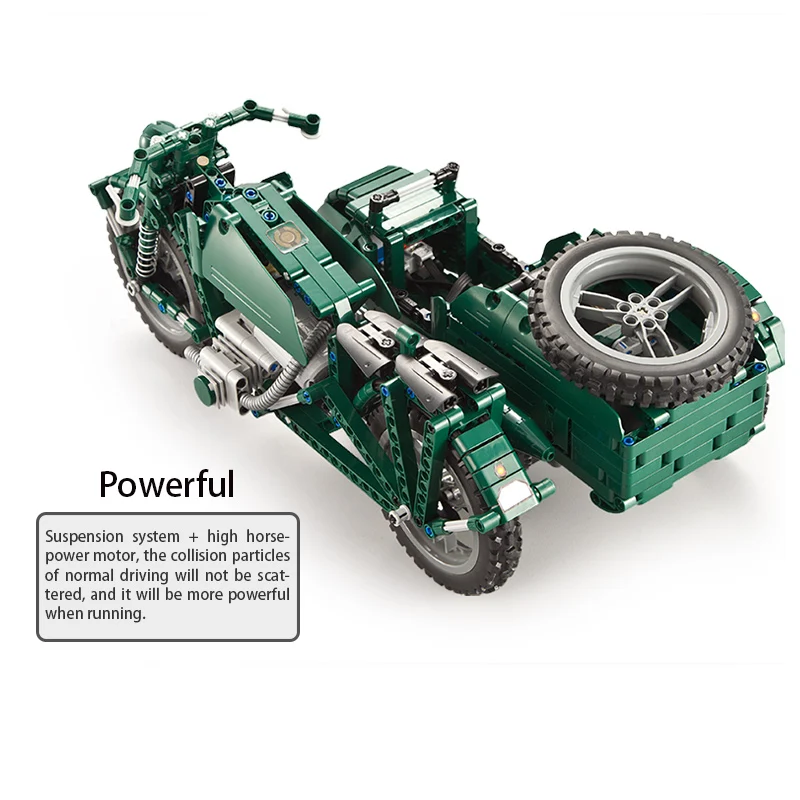 US $67.54 Cada 629pcs Rc Motorcycles Building Blocks City Technic Military German Ww2 War Remote Control Car Bricks Toys For Kids