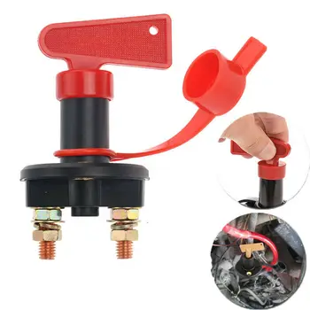 

12-24V Car Battery Switch Power Isolator Disconnect Cut Off Power Kill Switch 2 Keys For Car Truck Boat ATV Disconnect Bateria