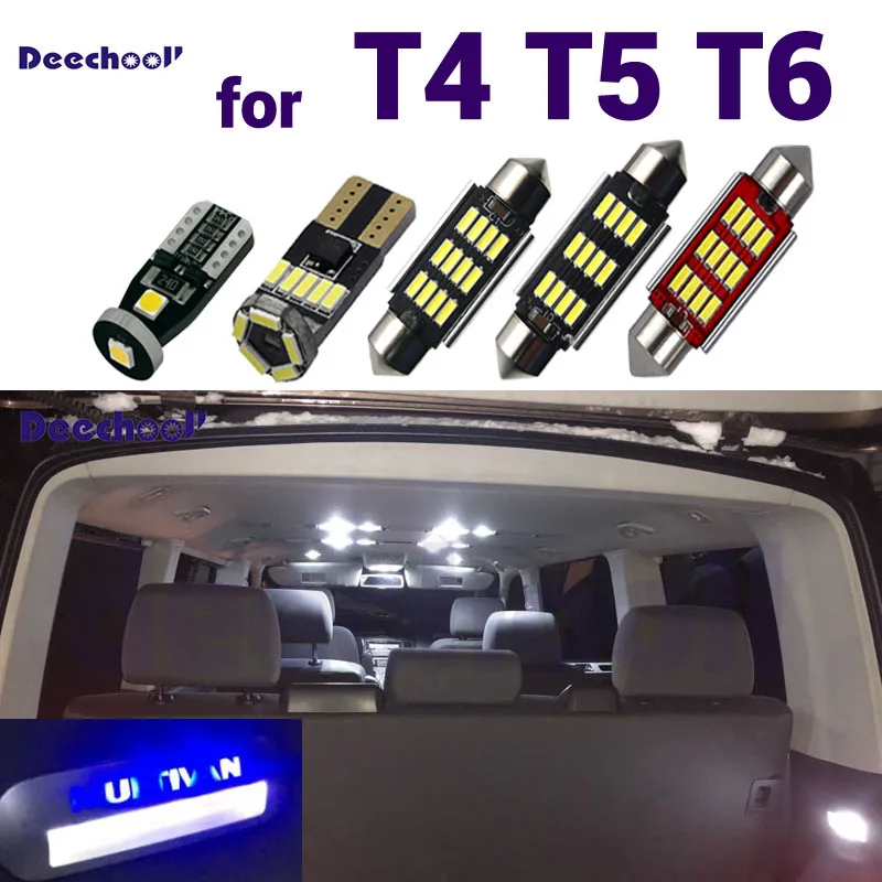 34xCanbus LED Interior Map Dome Light Kit + Footwell lamp +License Plate Lights bulbs for VW for