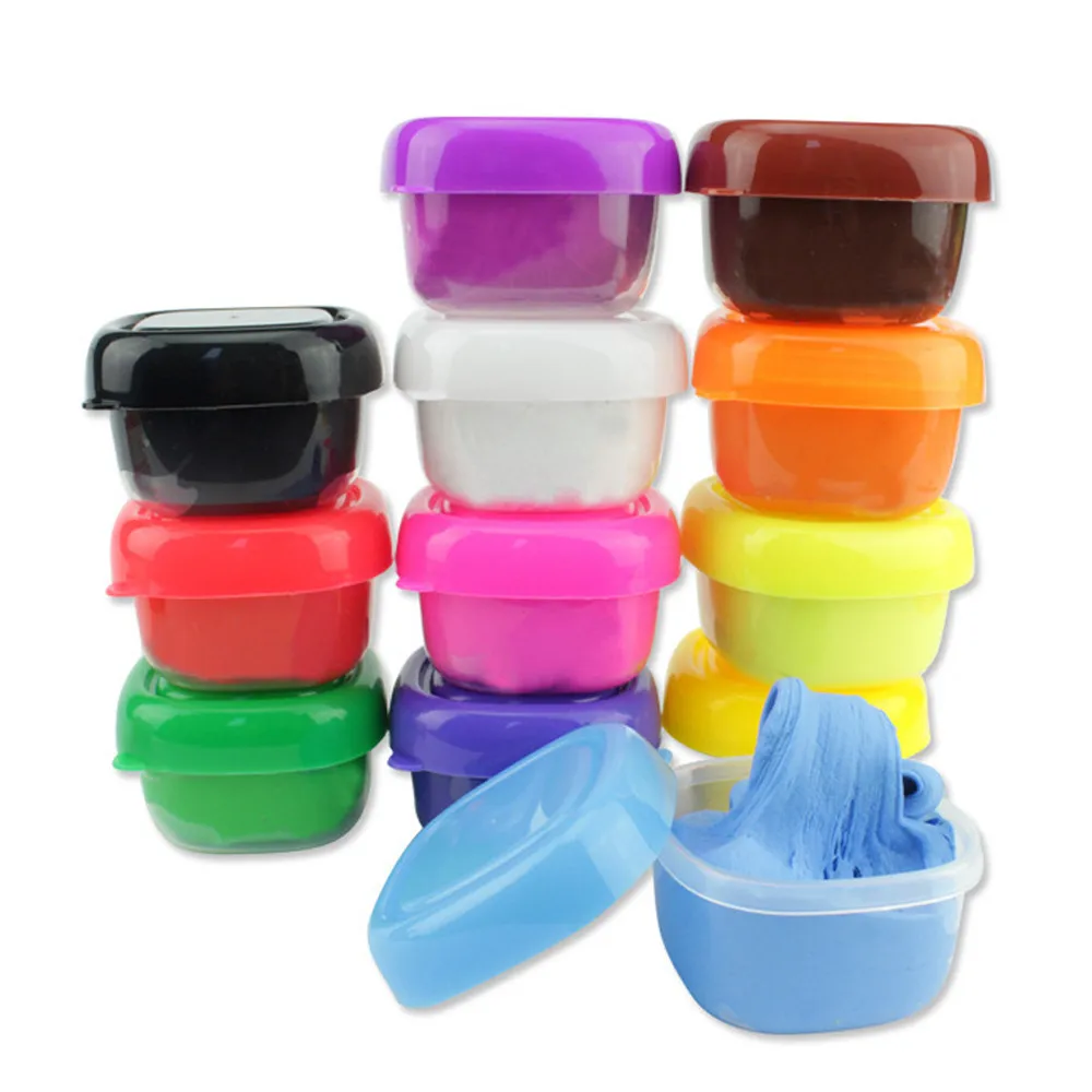 Веселая игрушка Топ 12 цветов Floam Slime Ароматизированная снятие стресса без боры детская игрушка Sludge Toys 8,23