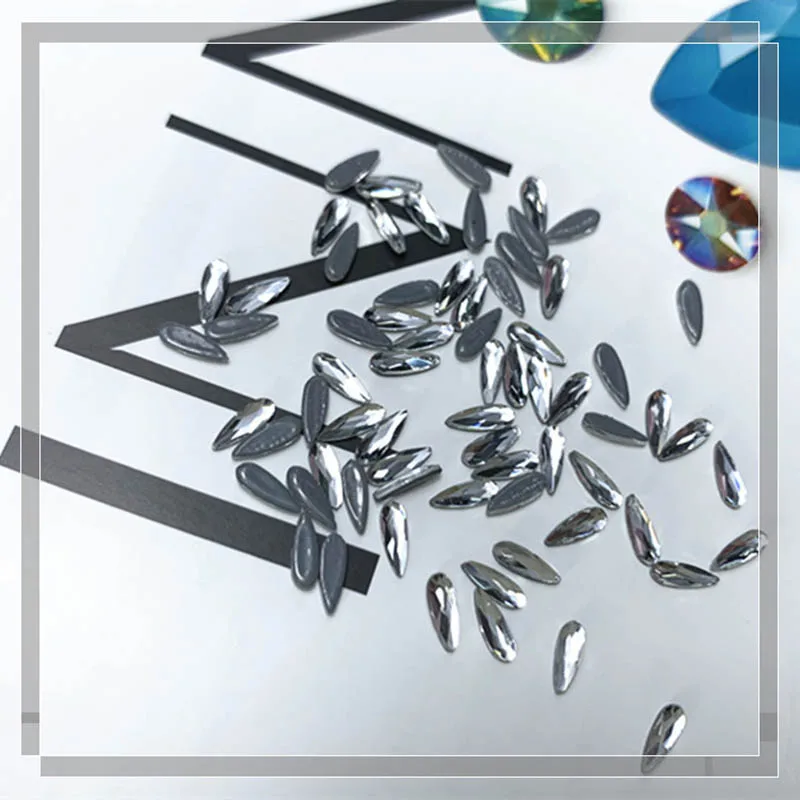 

Horse Eyes Mix Sizes Nail Art Non HotFix Crystal Rhinestone Flatback 3D Glass Non Hot Fix Rhinestones Nail Decoration