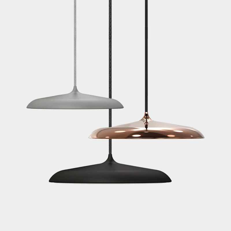 

Modern Macarons Dining Room pendant lamps Nordic Design Suspension Luminaire LED Bedroom Study UFO Single Head pendant light LED