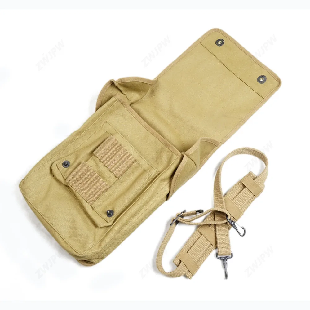 US Map Case Shoulder Bag Canvas Khaki WW2 Reproduction