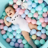 200 Pcs/Bag Inflatable Balls Toys Colorful Pool Balls Eco-Friendly Ocean Wave Balls for Dry Pool Soft Plastic Ball Pit Dia 5.5CM 2