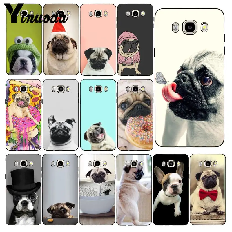 

Yinuoda Animal Cute Pug Dog Reading Eating Soft Phone Case For Samsung Galaxy J7 J6 J8 J4 J4Plus J7 DUO J7NEO J2 J5 Prime