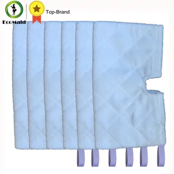 

6 pcs Rectangle Mop Shark Euro Pro Pocket Steam Mop Compatible Replacement Pocket Pad Euro Pro Microfiber S3550 S3501 S3601 Sery