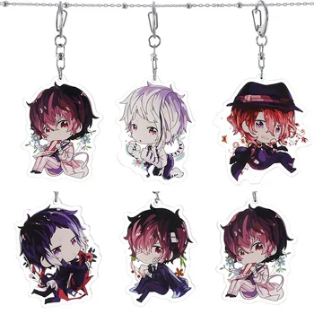 

Anime Bungou Stray Dogs Atsushi Double Sided Acrylic Keychain 5 Styles Pendant Key Accessories