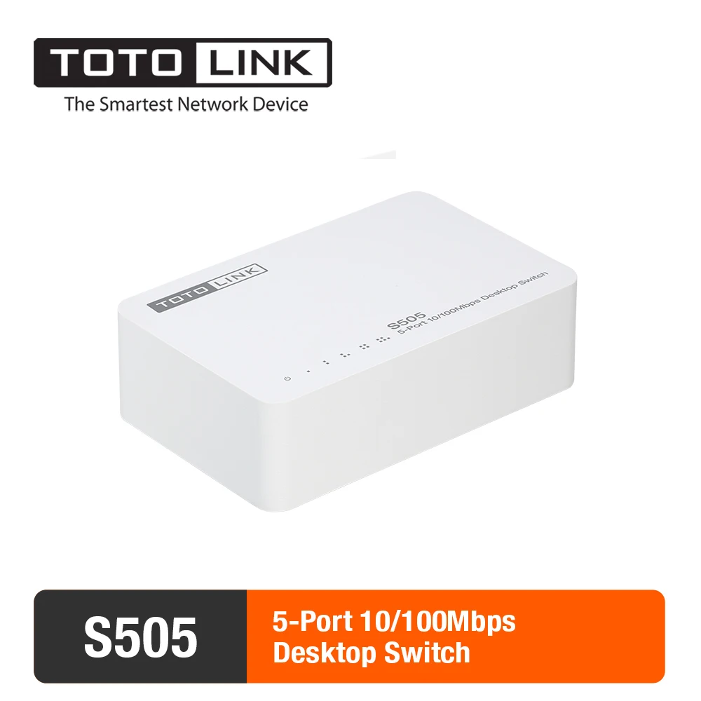 TOTOLINK S505 настольный коммутатор для сети Ethernet концентратор локальной 5 портовый