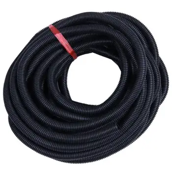 

50 Ft 1/2 inch Split Wire Loom Conduit Polyethylene Tubing Black Color Sleeve Tube