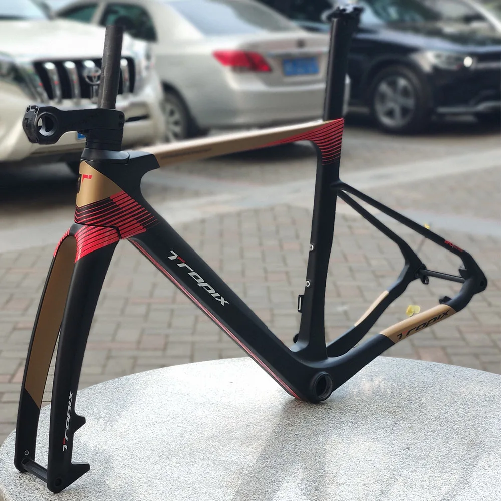 TROPIX T800 700C высокое качество новая карбоновая дорожная рама с вилкой для гоночного велосипеда 47/49/51 см Большой размер маленький