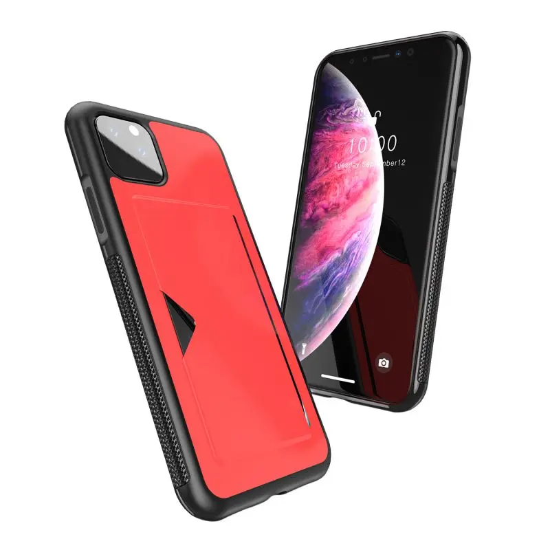 Чехлы для мобильных телефонов, чехлы для IPhone 11 Pro MAX с отделениями для карт, однотонные чехлы для IPhone 11 Pro MAX