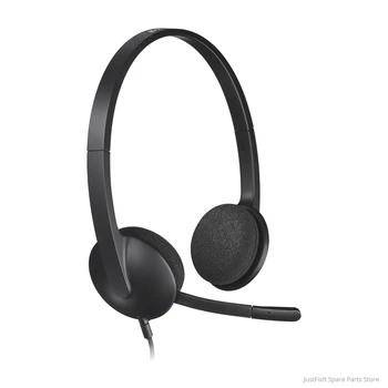 

New Logitech H340 USB computer headset microphone for Windows MacOS ChromeOS