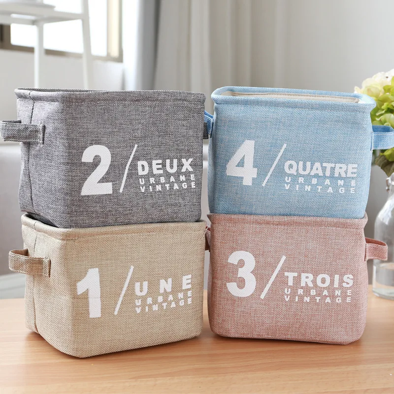 

New Multi-functional Cotton and Linen Storage Box Household Items Kitchen Storage Box Storage Basket