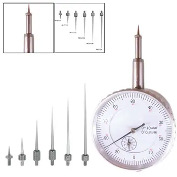 

6pcs Indicator Contact Point Digital Test Gauge Measure DIY Threaded Shank Parts