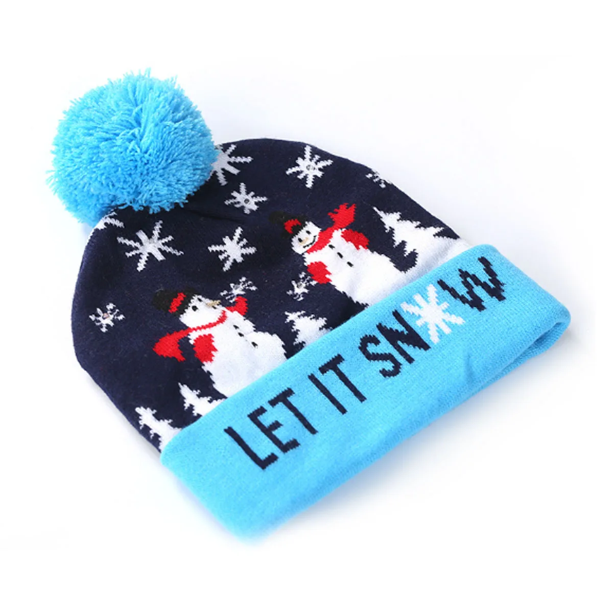 let it snow Рождественские игрушки украшение рождественские шляпы Санты шляпы детей женщин мужчин девочек Кепка для Рождественский реквизит для вечеринок - Цвет: let it snow