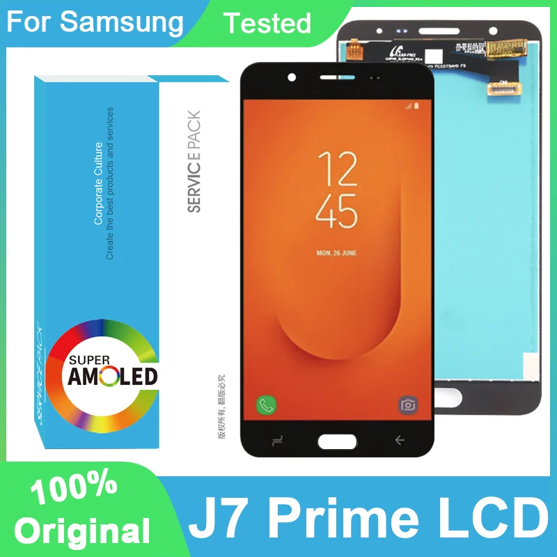 100% оригинальный пожалуйста IPS 5 ''дисплей для Samsung Galaxy J7 Prime G610 G610F полный