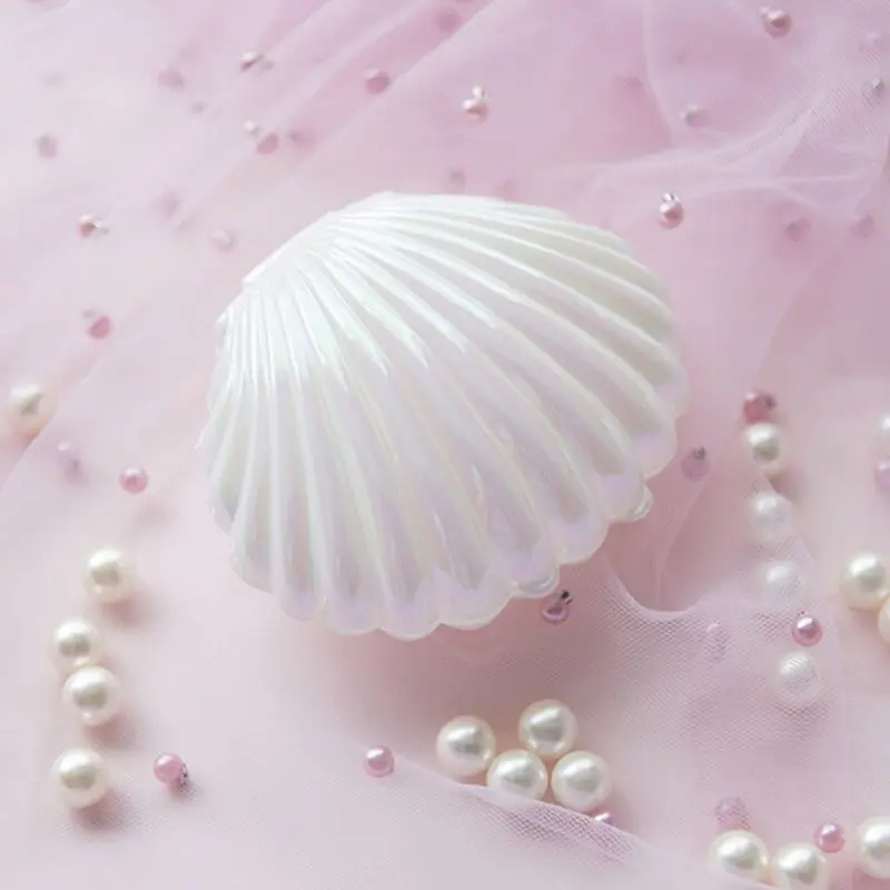 Коробка для колец seashell, маленькая коробка для свадебных украшений, обручальное Ювелирное кольцо, Подарочная коробка, держатель T4MD